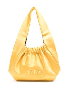 Patou sac cabas Le Biscuit en satin - Jaune