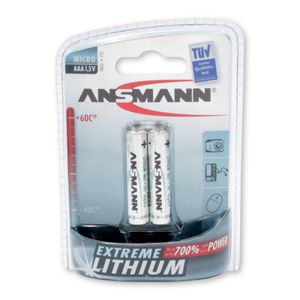 Ansmann 2x Micro Lithium Batterij