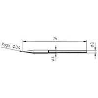 Ersa 212 BD LF Soldeerpunt Potloodvorm Grootte soldeerpunt 0.4 mm Inhoud: 1 stuk(s) - thumbnail