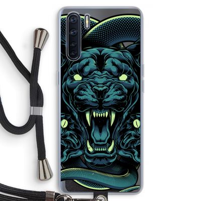 Cougar and Vipers: Oppo A91 Transparant Hoesje met koord