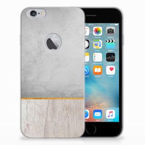 Apple iPhone 6 Plus | 6s Plus Bumper Hoesje Wood Concrete