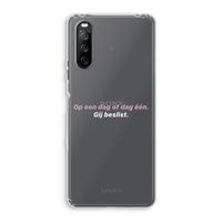 gij beslist: Sony Xperia 10 III Transparant Hoesje