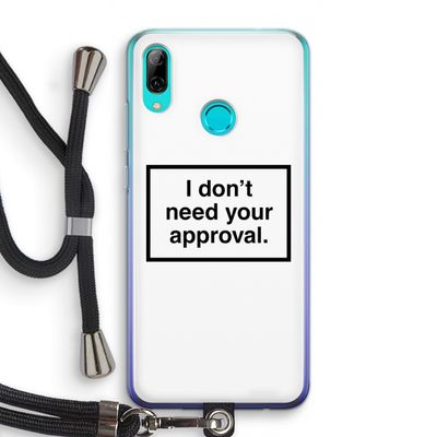 Don't need approval: Huawei P Smart (2019) Transparant Hoesje met koord