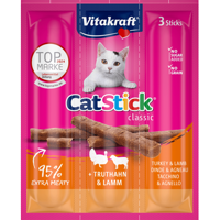 Vitakraft Cat Stick Classic Kalkoen en Lam 3 Stuks 18 g bij Jumbo