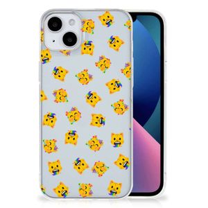 TPU bumper voor iPhone 15 Plus Katten Emojis