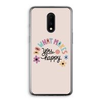 Happy days: OnePlus 7 Transparant Hoesje