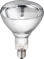 Hard Glas Lamp 150 W - Wit