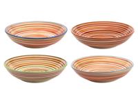 Cookinglife Diepe Borden / Pastaborden Rhythm & Lines ø 20 cm - 4 Stuks