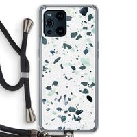 Terrazzo N°2: Oppo Find X3 Pro Transparant Hoesje met koord