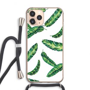 Lange bladeren: iPhone 11 Pro Max Transparant Hoesje met koord