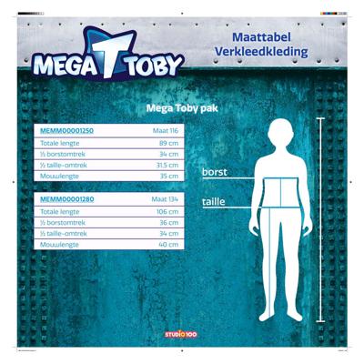 Studio 100 Mega mindy verkleedpak toby, 3-5 jaar