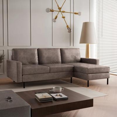 Hoekbank Hawaii - Suède Leder Look - Universeel - 3 zits - Direct Leverbaar