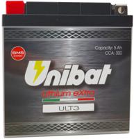 Unibat lifepo4 batterij "ult3". battery ult3 4pin lithium extra