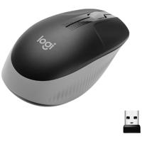 Logitech M190 Muis Radiografisch Optisch Middelgrijs 3 Toetsen 1000 dpi