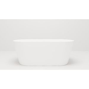 Crosstone by Arcqua Evi solid surface vrijstaand ligbad 180x80x57 mat wit CTWL9200