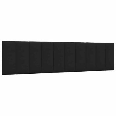 Hoofdbordkussen "Hanko" 200 cm stof zwart