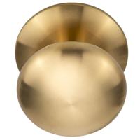 Formani voordeurknop Basics LB80V vast op rozet - PVD mat goud