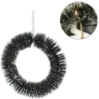 Kerstkrans LED op batterij snow 40 cm | 10 stuks