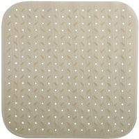 MSV Douche/bad anti-slip mat badkamer - rubber - beige - 54 x 54 cm   - - thumbnail