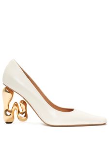 JW Anderson escarpins en cuir à talon sculpté - Blanc