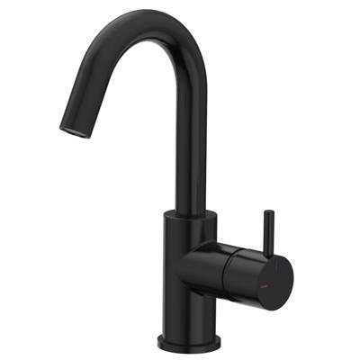 Wastafelkraan Xenz Duero | Opbouw | Mengkraan | Hoog model | Ebony (zwart mat)