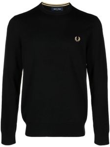 Fred Perry pull à logo brodé - Noir