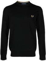 Fred Perry pull à logo brodé - Noir