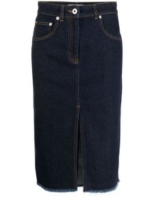 Lanvin jupe crayon en jean - Bleu