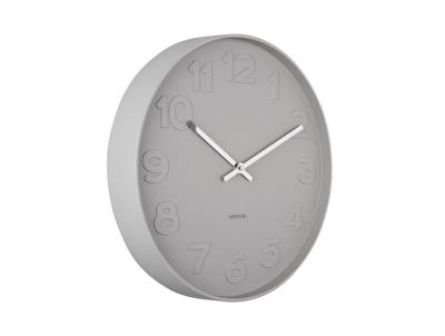 Wandklok Mr. Grey Numbers - Grijs Ø37.5