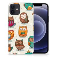 iPhone 12 | 12 Pro (6.1") | TPU Hoesje | Vrolijke Uilen