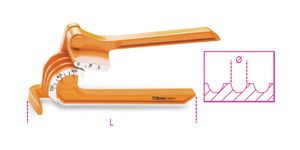 Beta Pijpenbuigtang voor dunwandig koperen, zacht metalen en zacht stalen pijp 388A/2 - 003880055