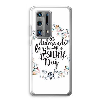 Diamonds: Huawei P40 Pro Plus Transparant Hoesje
