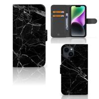 iPhone 15 | Bookcase | Marmer Zwart - Origineel Cadeau Vader