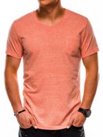 Ombre - heren T-shirt oranje - zalm