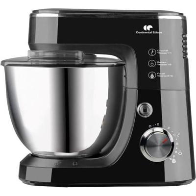 CONTINENTAL EDISON CERP800B Pastry Processor - 800W - Zwart
