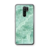 Groen marmer: Xiaomi Redmi 9 Transparant Hoesje Groen marmer: Xiaomi Redmi 9 Transparant Hoesje