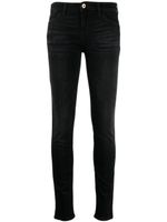 Emporio Armani jean à logo brodé - Noir