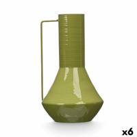 Vaas Gift Decor Groen Ijzer Kegelvormig 17 x 29 x 7 cm (6 Stuks)