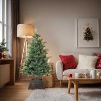 VidaXL Kerstboomkraag zwart 50 x 50 x 25 cm waterhyacint