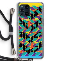 Skew Bee 1: Oppo Find X3 Transparant Hoesje met koord