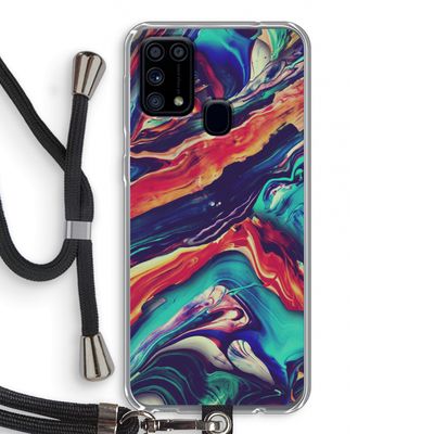 Chameleon Sun: Samsung Galaxy M31 Transparant Hoesje met koord