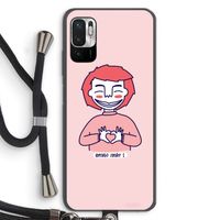 Hartje: Xiaomi Redmi Note 10 5G Transparant Hoesje met koord