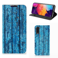 Samsung Galaxy A50 Book Wallet Case Wood Blue