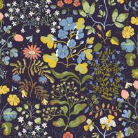 Dutch Wallcoverings Fägring - Groh - Donkerblauw/Groen