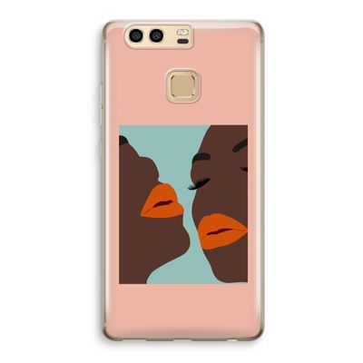 Orange lips: Huawei P9 Transparant Hoesje