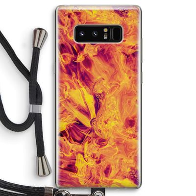 Eternal Fire: Samsung Galaxy Note 8 Transparant Hoesje met koord