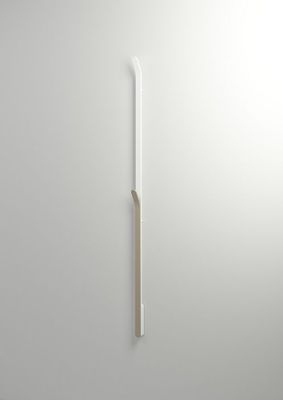 Elektrische Radiator Stick Instamat ARC Handdoekwarmer 170 cm 34W Gepolijst Aluminium Soft Wit