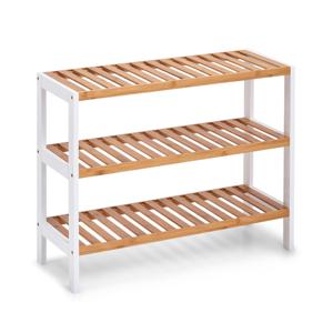 Bamboe houten schoenenrek/schoenenstandaard 3-laags - 70 x 26 x 54 cm - Schoenen opbergen