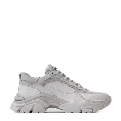 Bronx Tayke-over leren chunky sneakers off white