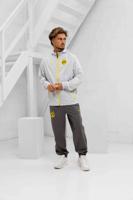 Borussia Dortmund PumaTech Woven Trainingspak Senior 2025/2026 - Maat M - Kleur: GeelGrijs | Soccerfanshop